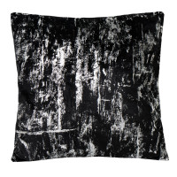 Poszewka DORE 45x45 cm, czarny/srebrny