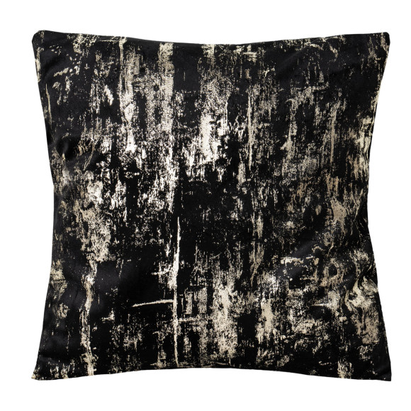Poszewka DORE 45x45 cm, czarny/złoty