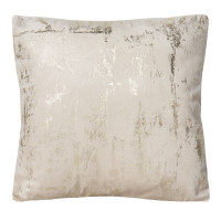 Poszewka DORE 45x45 cm, ecru/złoty