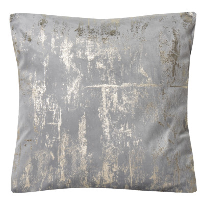 Poszewka DORE 45x45 cm, jasno szary/złoty