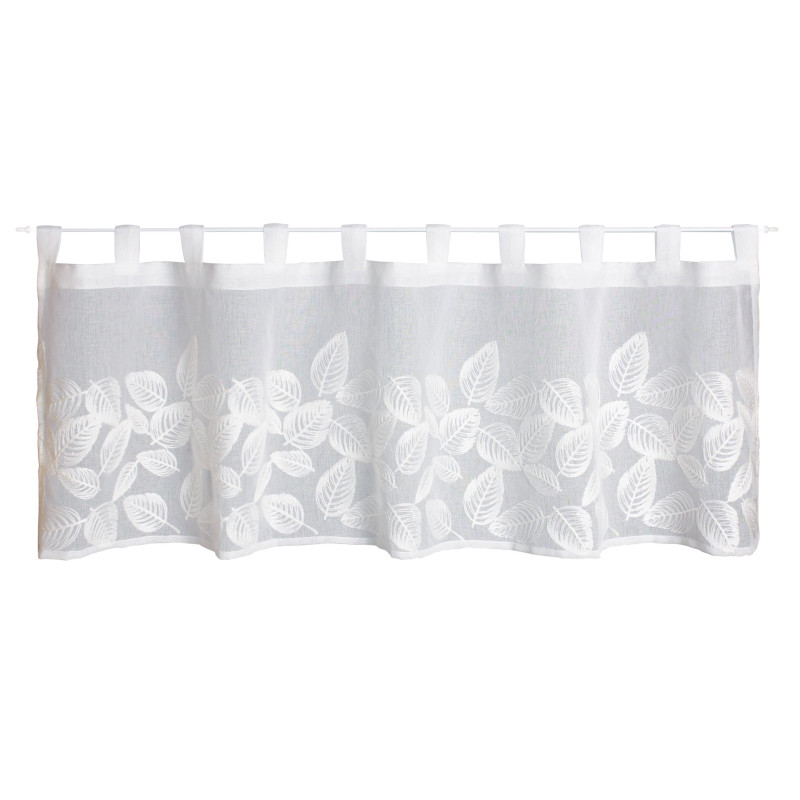 firanka zazdrostka,ASIA,patki,45x140,biała