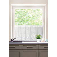 Firanka zazdrostka z tunelem, AVRIL, 60x150, biała