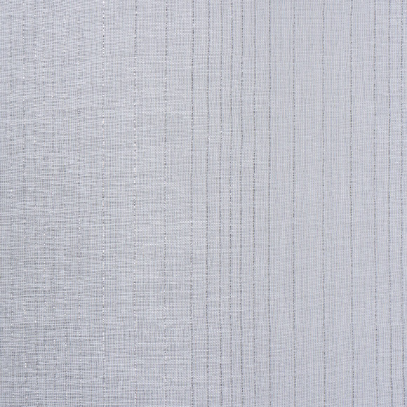 Firana z kółkami LUNEL,140x260, kolor biało-srebrny