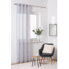 Firana z kółkami RIGA,140x260, kolor szaro-biały