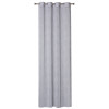 Firana z kółkami RIGA,140x260, kolor szaro-biały