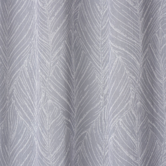 Firana z kółkami RIGA,140x260, kolor szaro-biały