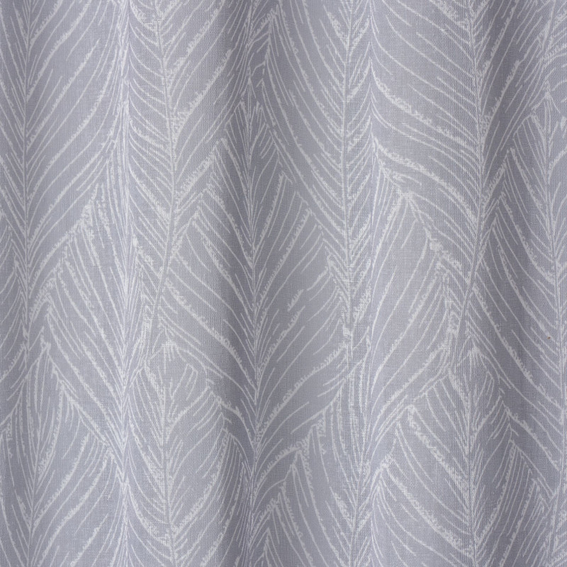 Firana z kółkami RIGA,140x260, kolor szaro-biały