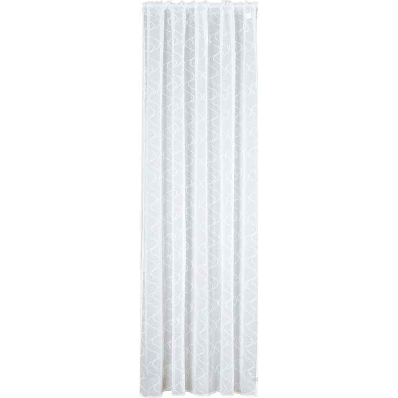  Firana z taśmą SILVER CHIC 140x270 biały