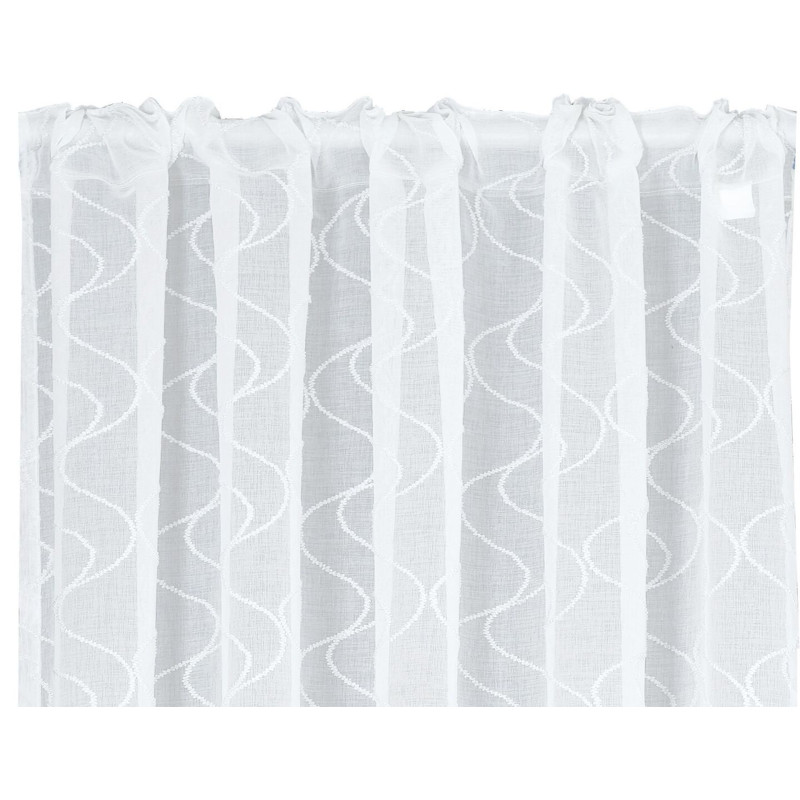  Firana z taśmą SILVER CHIC 140x270 biały