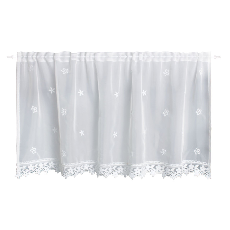 firanka zazdrostka, ZAZA, tunel, 45x140, biała