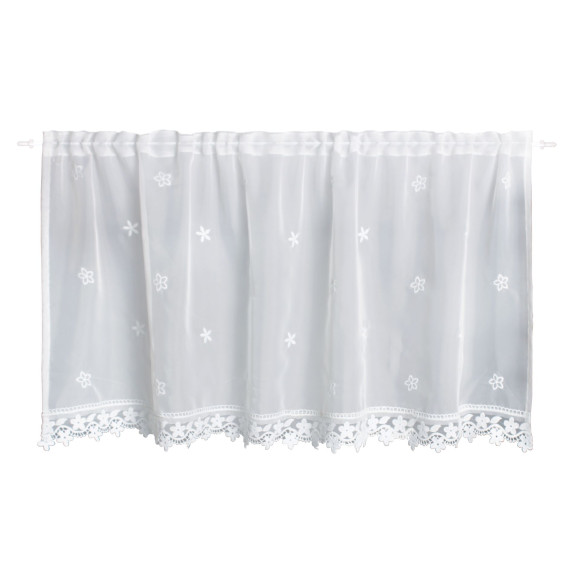 firanka zazdrostka, ZAZA, tunel, 60x140, biała