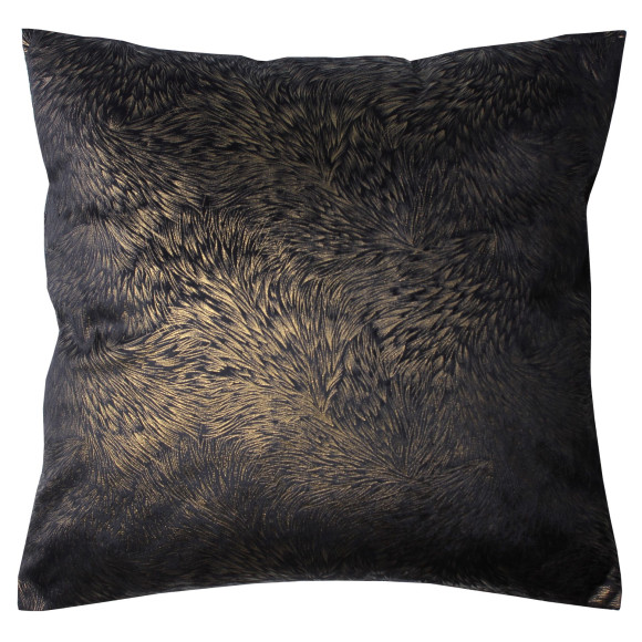 Poszewka PAVO,45x45cm, kolor czarno-złoty