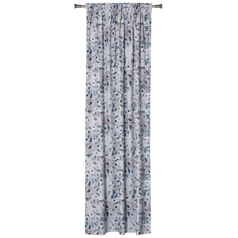 Zasłona z taśmą BELLIS 140x260 cm kolor szary