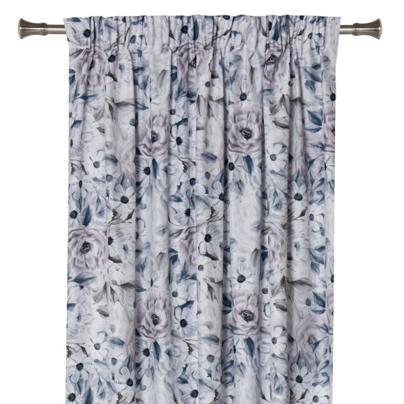 Zasłona z taśmą BELLIS 140x260 cm kolor szary