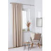 Zasłona z taśmą LENZA,140x260, kolor beżowy