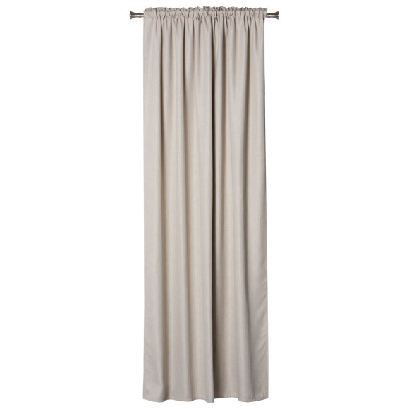 Zasłona z taśmą LENZA,140x260, kolor beżowy