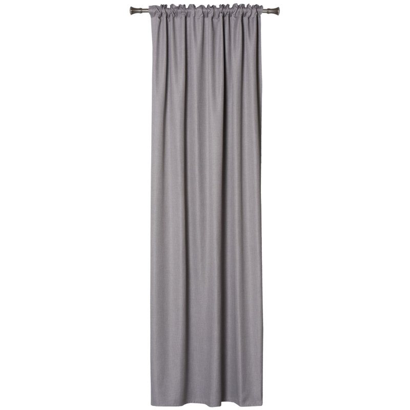 Zasłona z taśmą LENZA,140x260, kolor jasnoszary