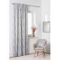 Zasłona z taśmą LUXA 140x260 cm, kolor szary