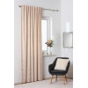 Zasłona z taśmą PAVO,140x260 cm, kolor beżowo-złoty