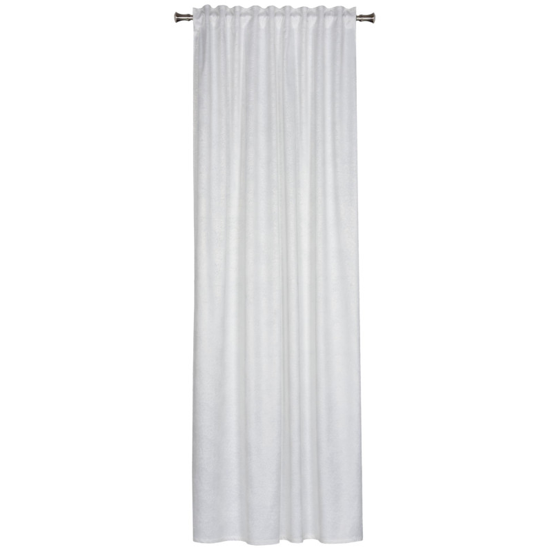 Zasłona z taśmą PAVO,140x260 cm, kolor biało-złoty