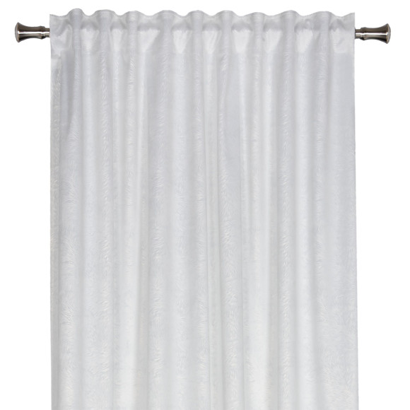 Zasłona z taśmą PAVO,140x260 cm, kolor biało-złoty