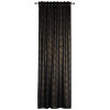 Zasłona z taśmą PAVO,140x260 cm, kolor czarno-złoty