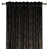 Zasłona z taśmą PAVO,140x260 cm, kolor czarno-złoty