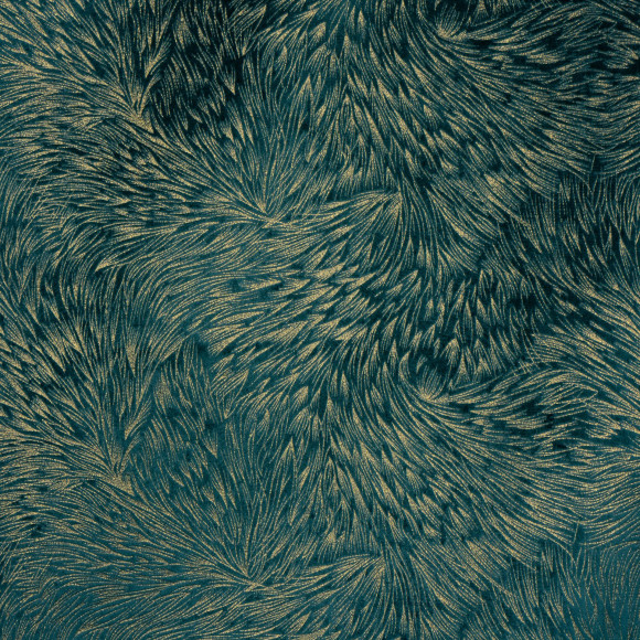 Zasłona z taśmą PAVO,140x260 cm, kolor zielono-złoty