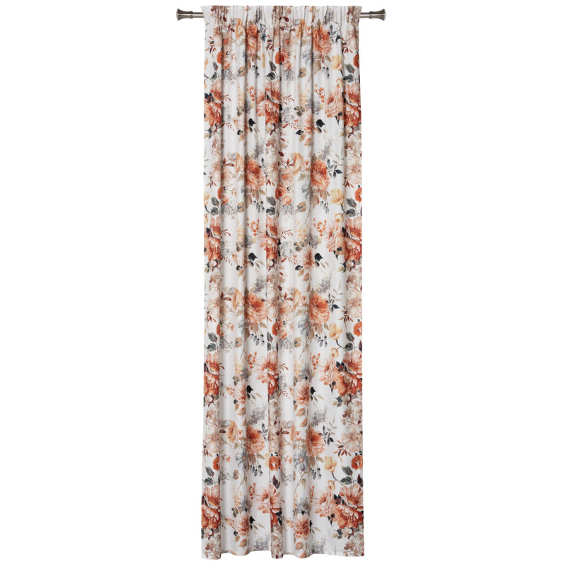 Zasłona z taśmą SARAH 140x260 cm kolor ecru