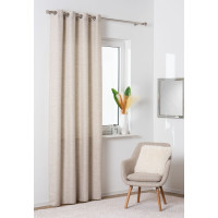 Zasłona z kółkami TESSU 140x260cm, kolor jasnoszary