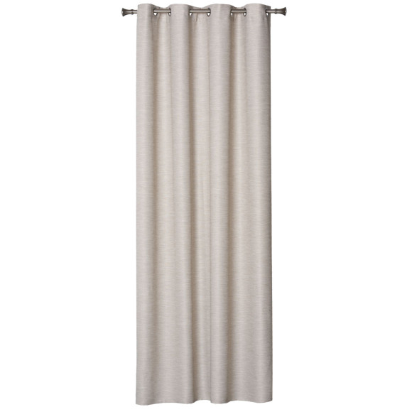 Zasłona z kółkami TESSU 140x260cm, kolor jasnoszary