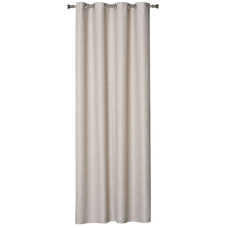 Zasłona z kółkami TESSU 140x260cm, kolor jasnoszary