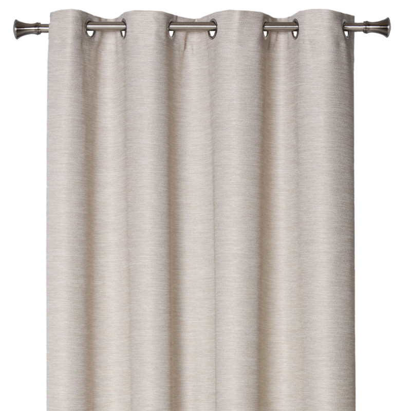 Zasłona z kółkami TESSU 140x260cm, kolor jasnoszary