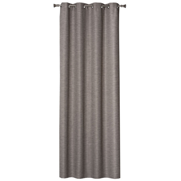 Zasłona z kółkami TESSU 140x260cm, kolor szary