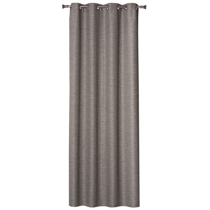 Zasłona z kółkami TESSU 140x260cm, kolor szary