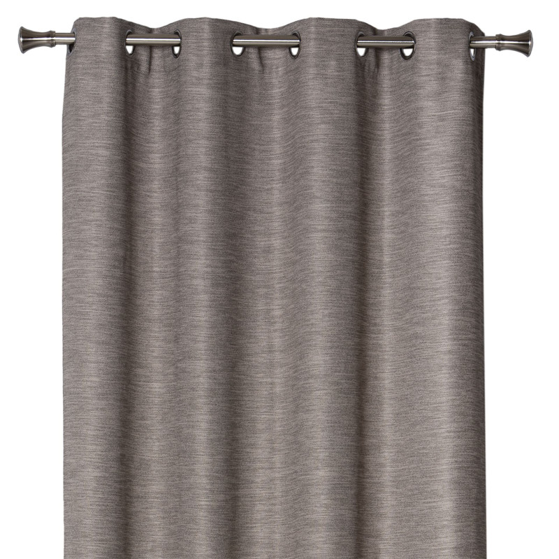 Zasłona z kółkami TESSU 140x260cm, kolor szary