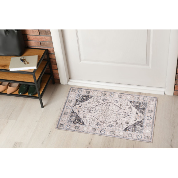 Dywan druk. Kanoya,mikrofibra,50x80cm,beżowy