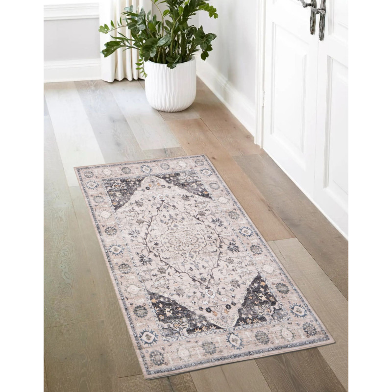 Dywan druk. Kanoya,mikrofibra,80x140cm,beżowy