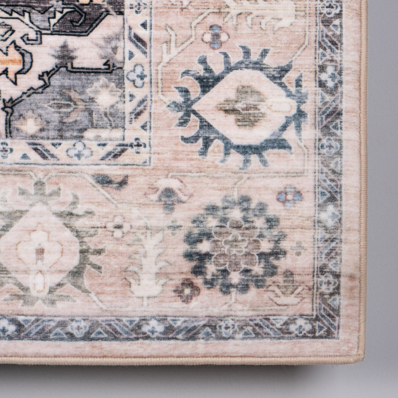 Dywan druk. Kanoya,mikrofibra,80x140cm,beżowy