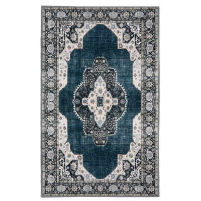 Dywan druk. Seikan,mikrofibra,80x140cm,niebieski