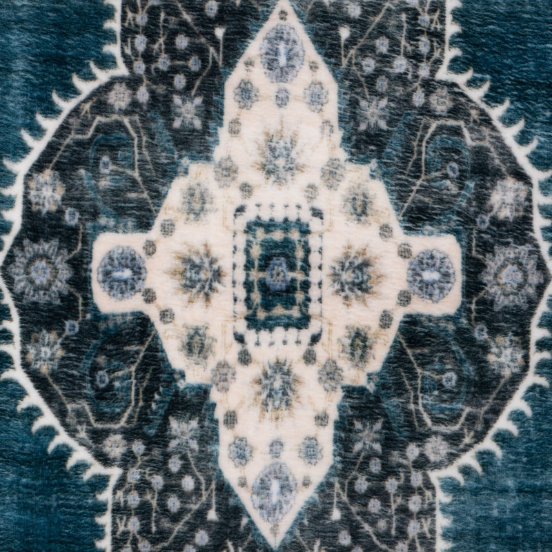 Dywan druk. Seikan,mikrofibra,80x140cm,niebieski