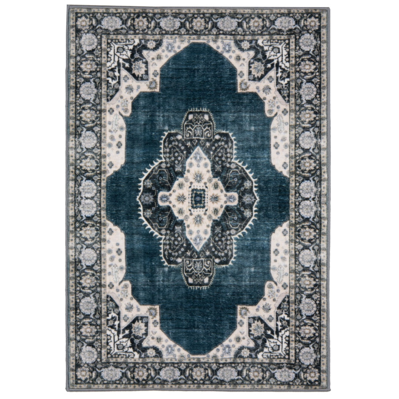 Dywan druk. Seikan,mikrofibra,120x160cm,niebieski