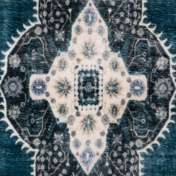 Dywan druk. Seikan,mikrofibra,120x160cm,niebieski