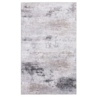 Dywan druk. Yukiko, mikrofibra, 80x140cm, szar-beż