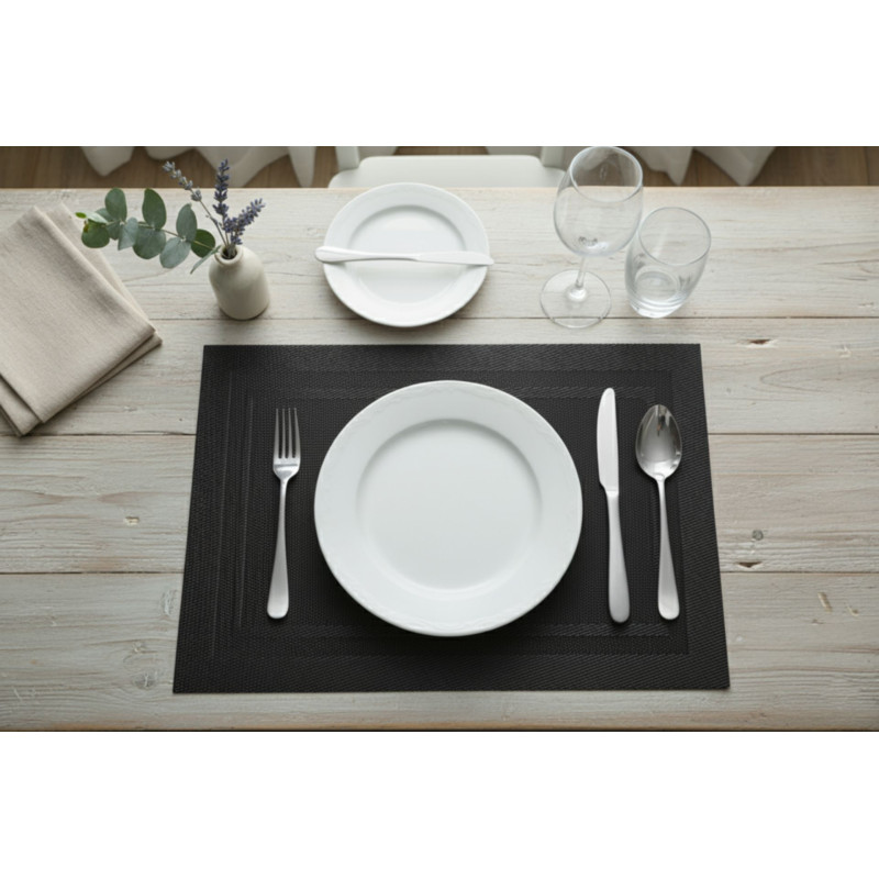 Podkładka TEXI,45x30cm, kolor czarny