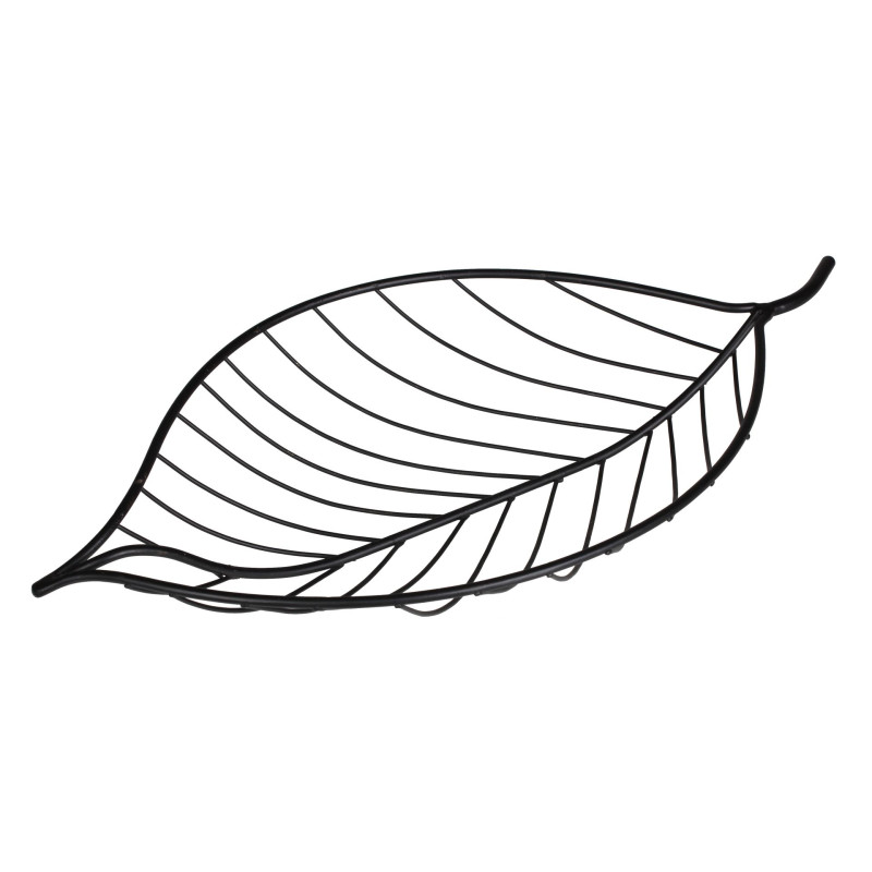 Dekoracja stojąca FOGLIA 39x22x5cm,metal kolor cza