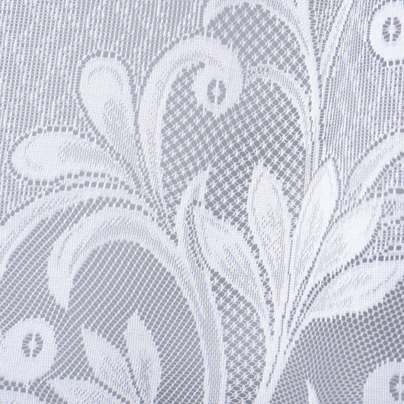 Firana żakardowa balkon DEMI,140/250 cm, kolor biały