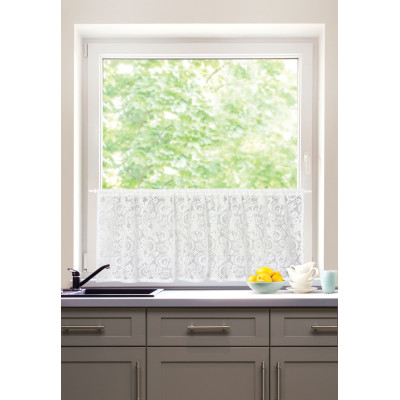 firanka zazdrostka,FIORTA,tunel,45x140,biała