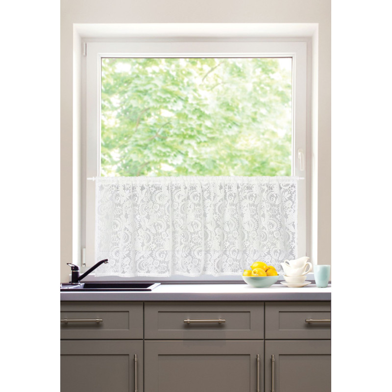 firanka zazdrostka,FIORTA,tunel,60x140,biała