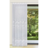 Firana żakardowa balkon NINA,140/250 cm, kolor biały